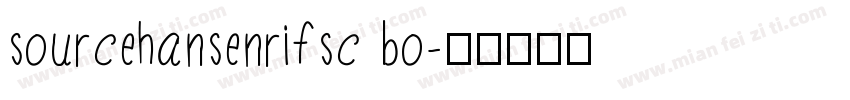 sourcehansenrifsc bo字体转换